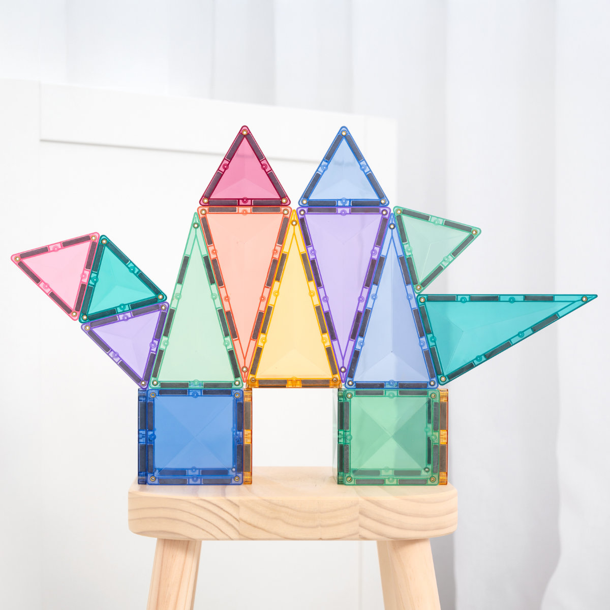 Connetix Magnetic Tiles Pastel Starter Pack – 56 Pieces