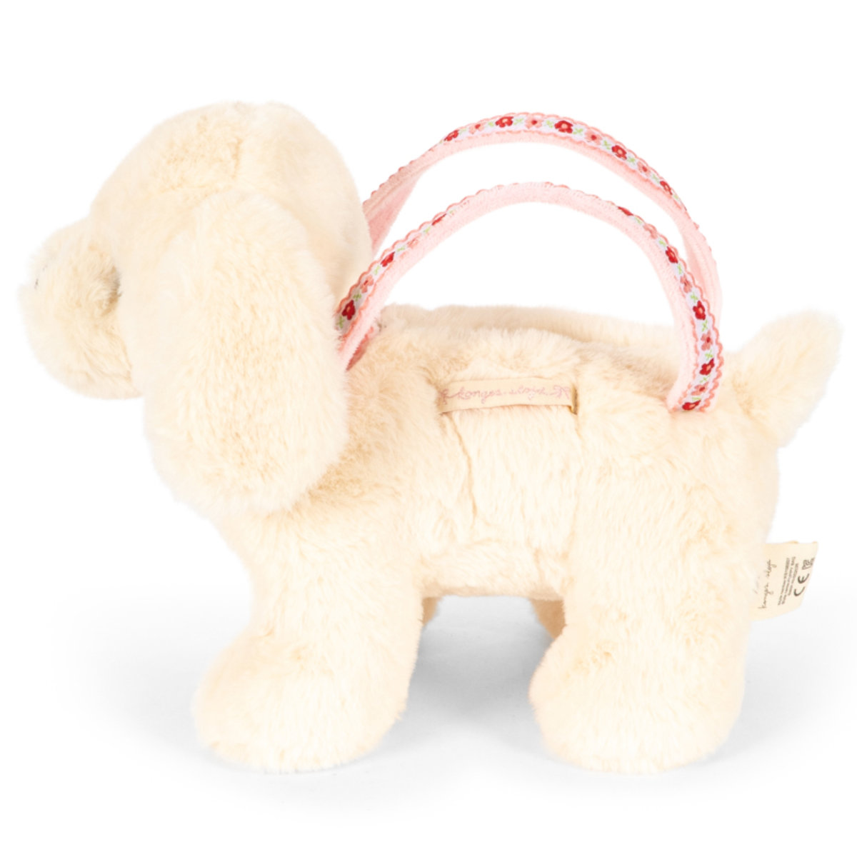 Konges Sløjd Puppy Hundetasche in Creme - Seitenansicht