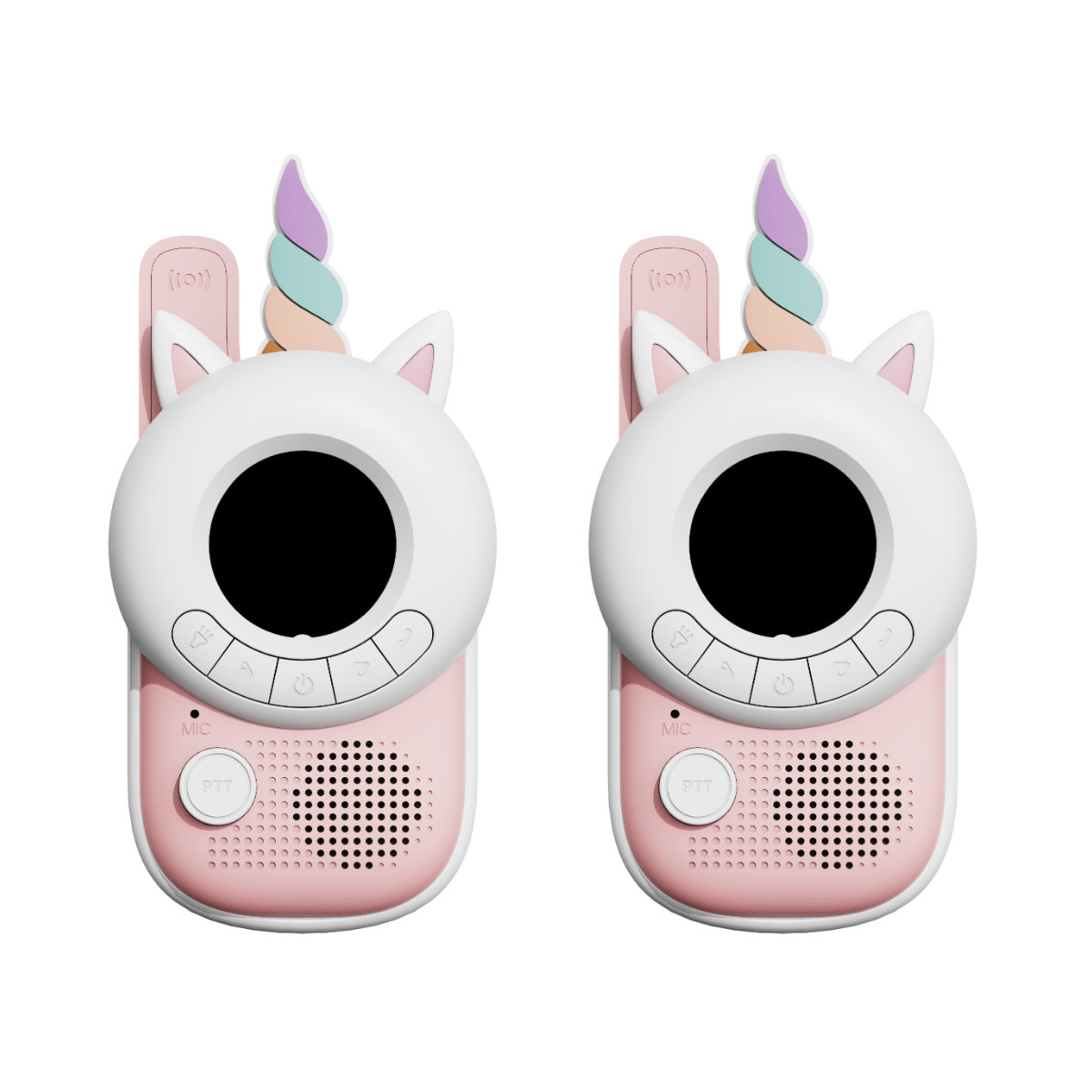 Kinder Walkie-Talkie Einhorn in Rosa - Vorderansicht