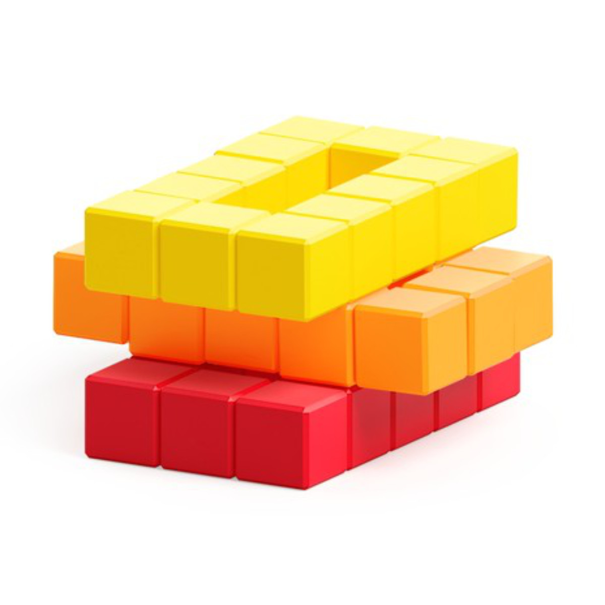 PIXIO Magnetic Building Blocks Abstract Lava 60 pcs