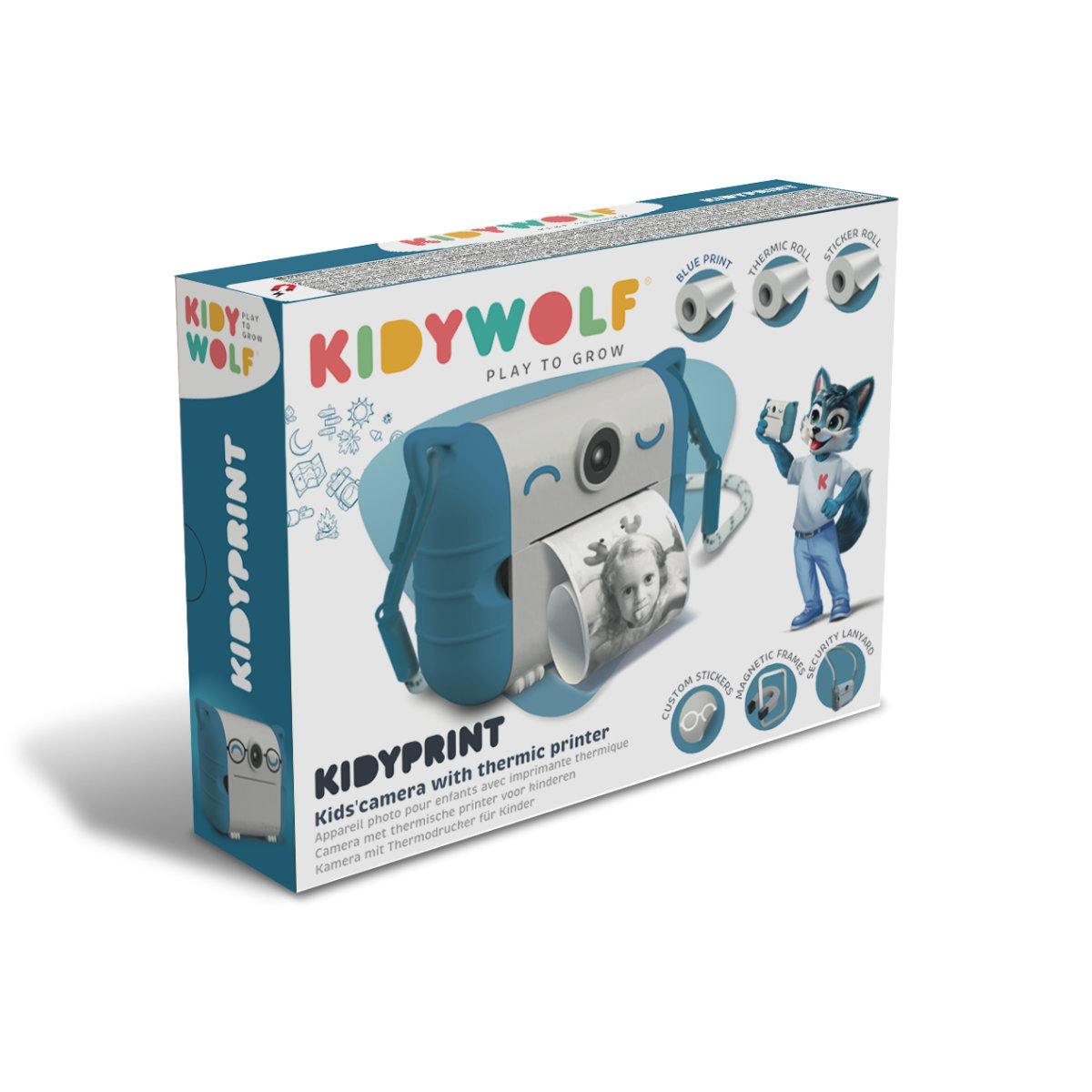 Kidywolf Kidyprint – Sofortbildkamera mit Thermodrucker