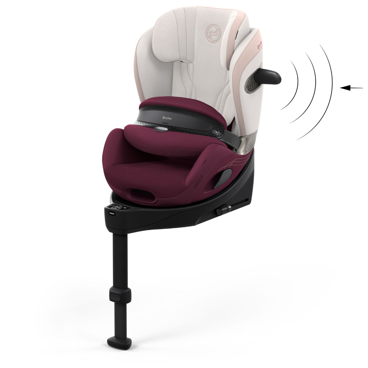 Cybex Anoris Si Airbag i-Size Car Seat (15 Months–7 Years) with Integrated ISOFIX Base