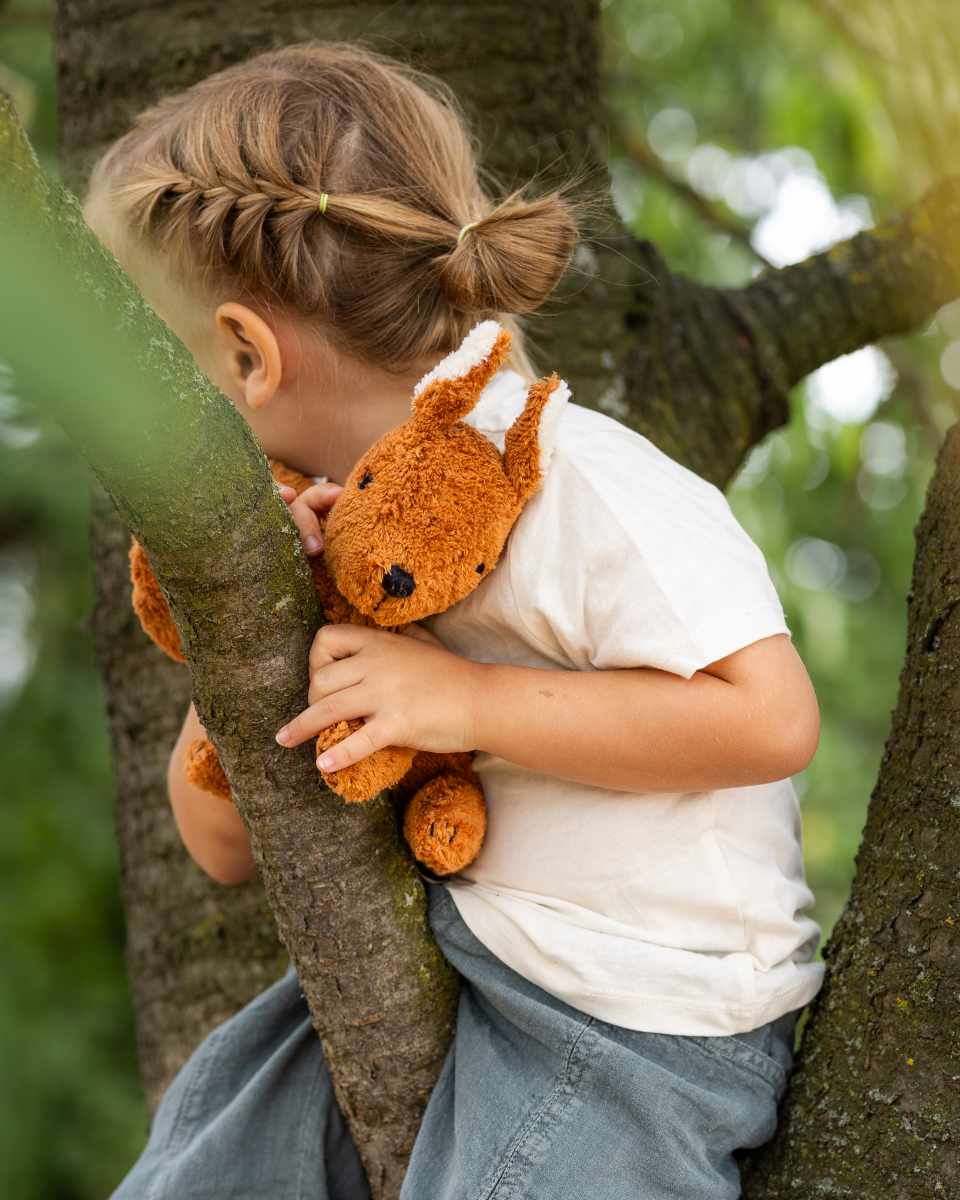 Senger Naturwelt Squirrel Cuddly Toy with Grape Seed Pillow 31 cm
