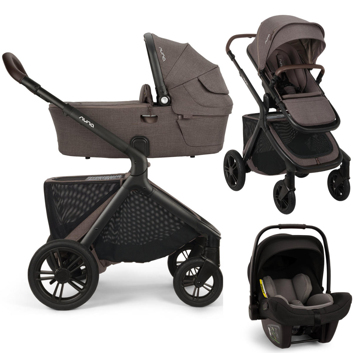 Nuna DEMI Icon Kinderwagen 3 in 1 inkl. Nuna PIPA Next i-Size Babyschale