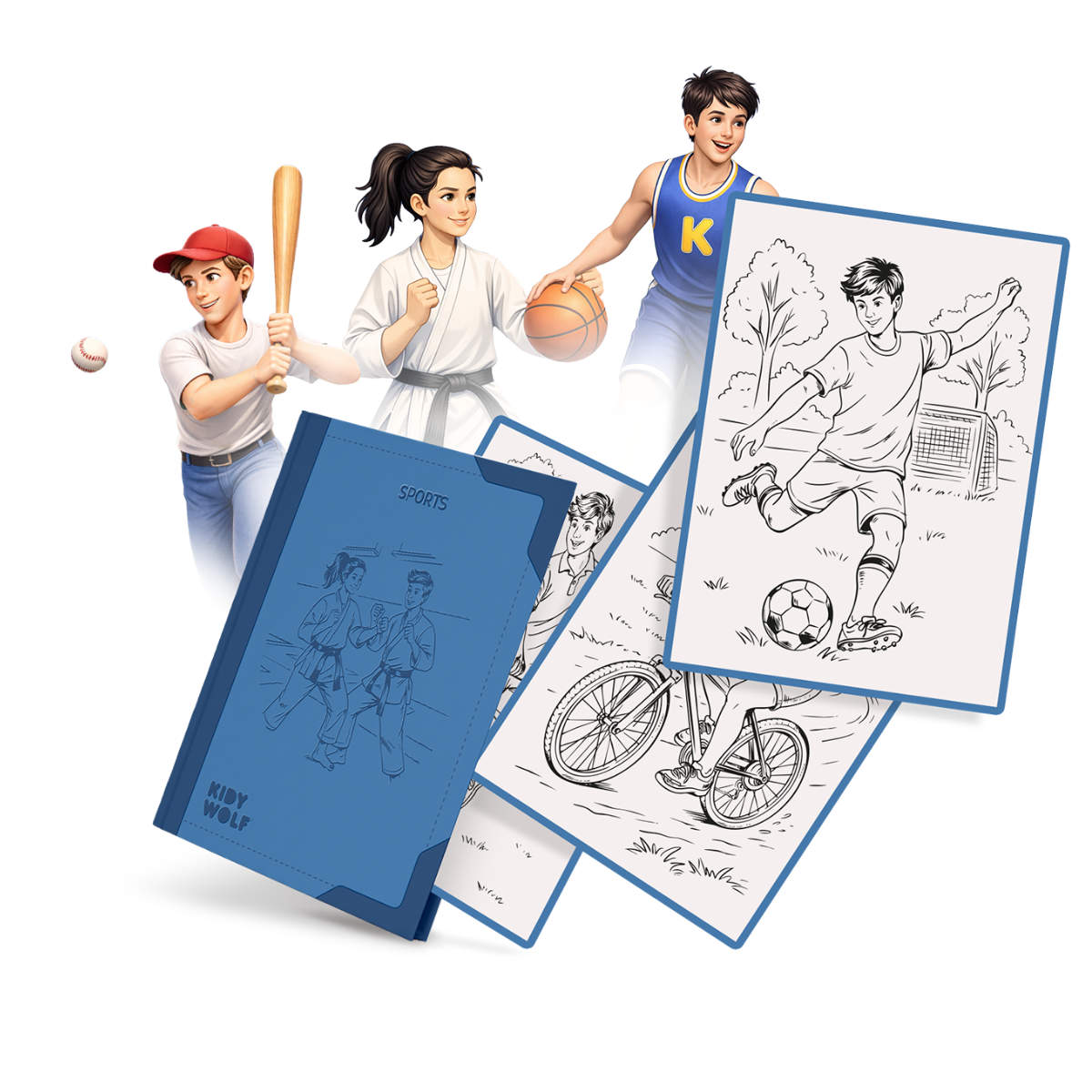 Kidywolf Refill Set for Kidydraw Pad