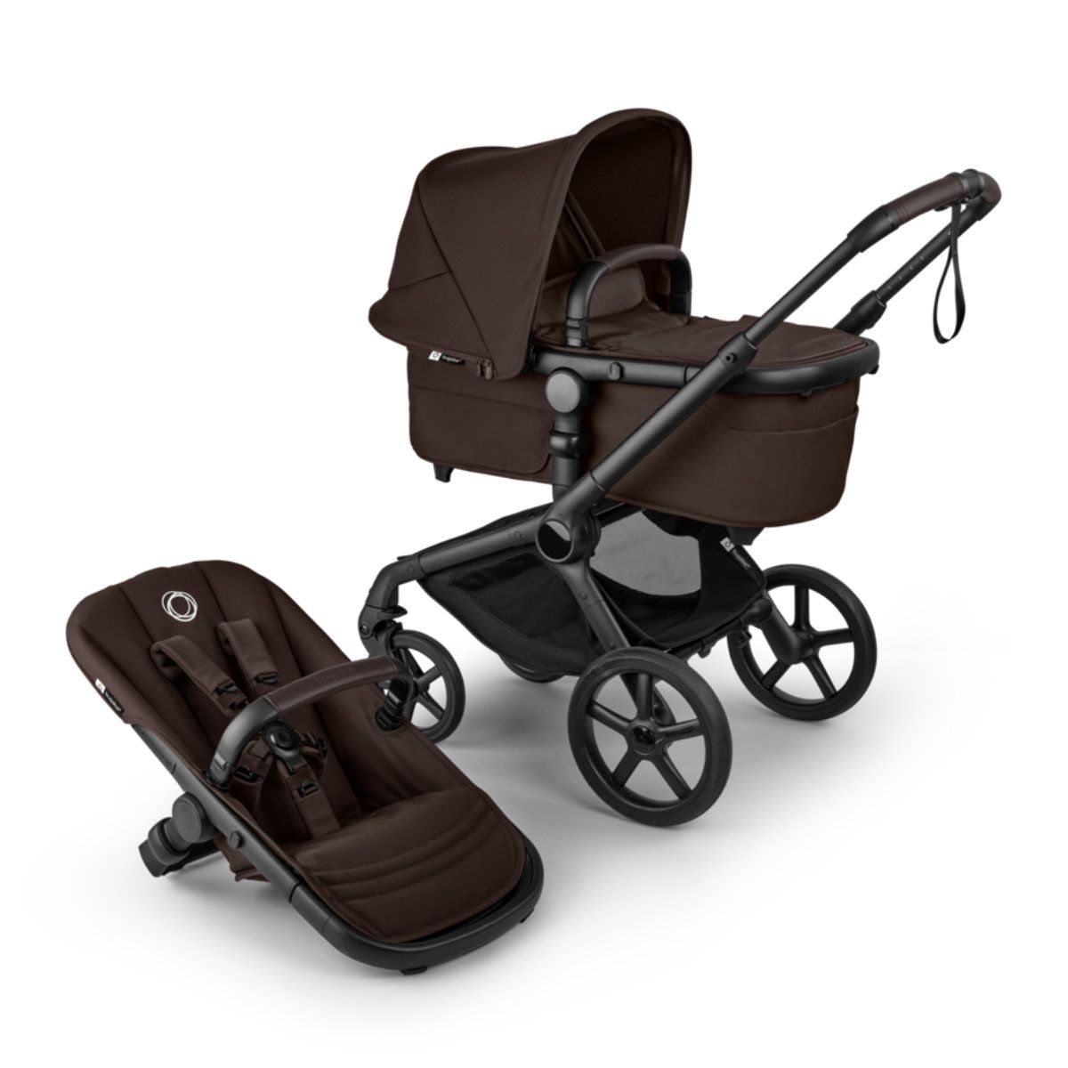 Bugaboo Fox 5 Renew Kinderwagen in Braun - Seitliche Ansicht