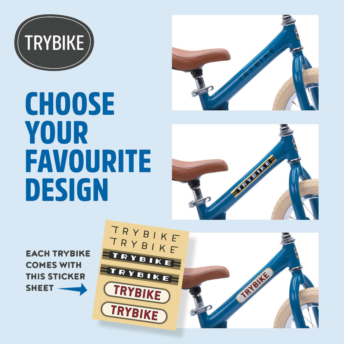 Trybike Laufrad aus Metall