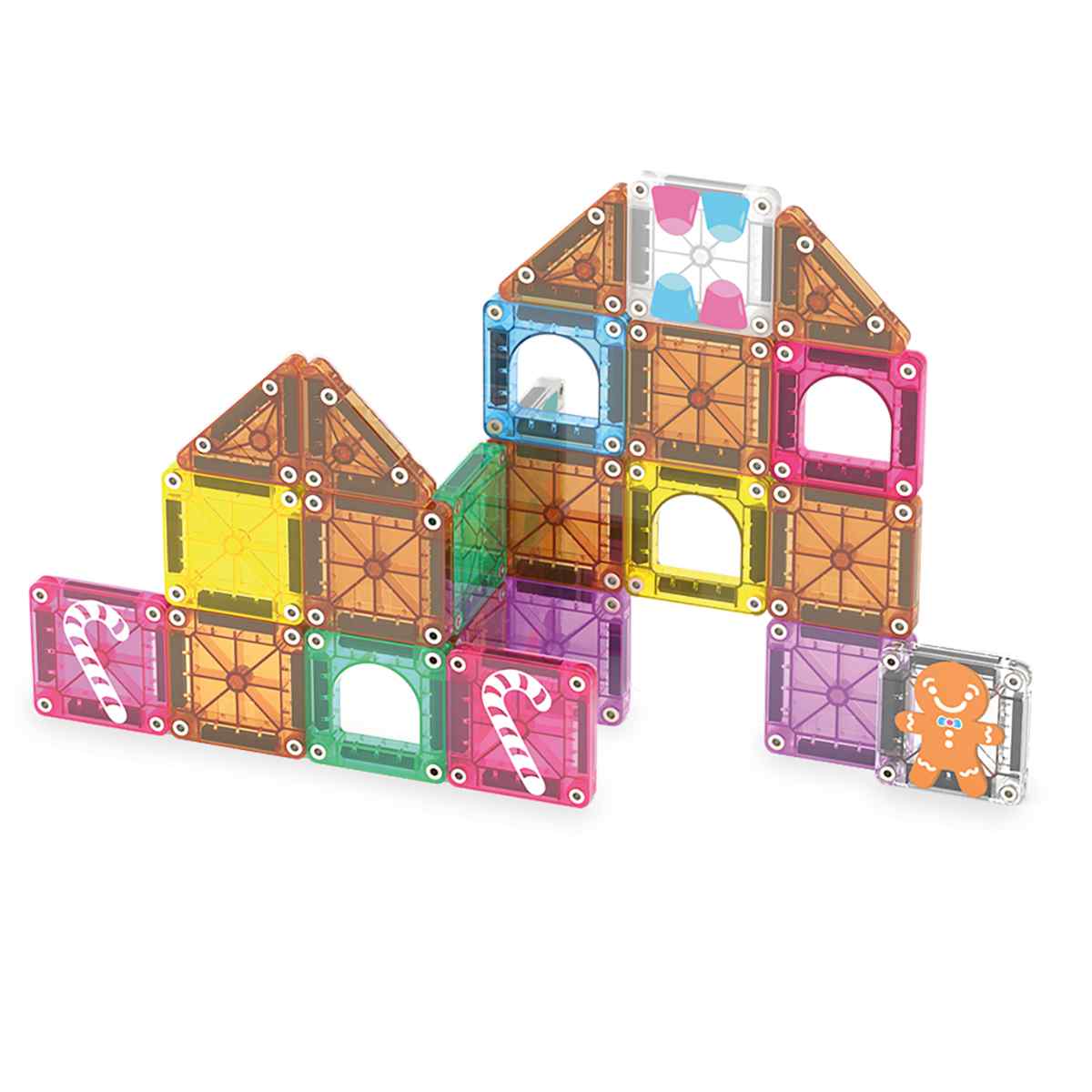 Magna-Tiles microMAGS Gingerbread House - 24 Teile