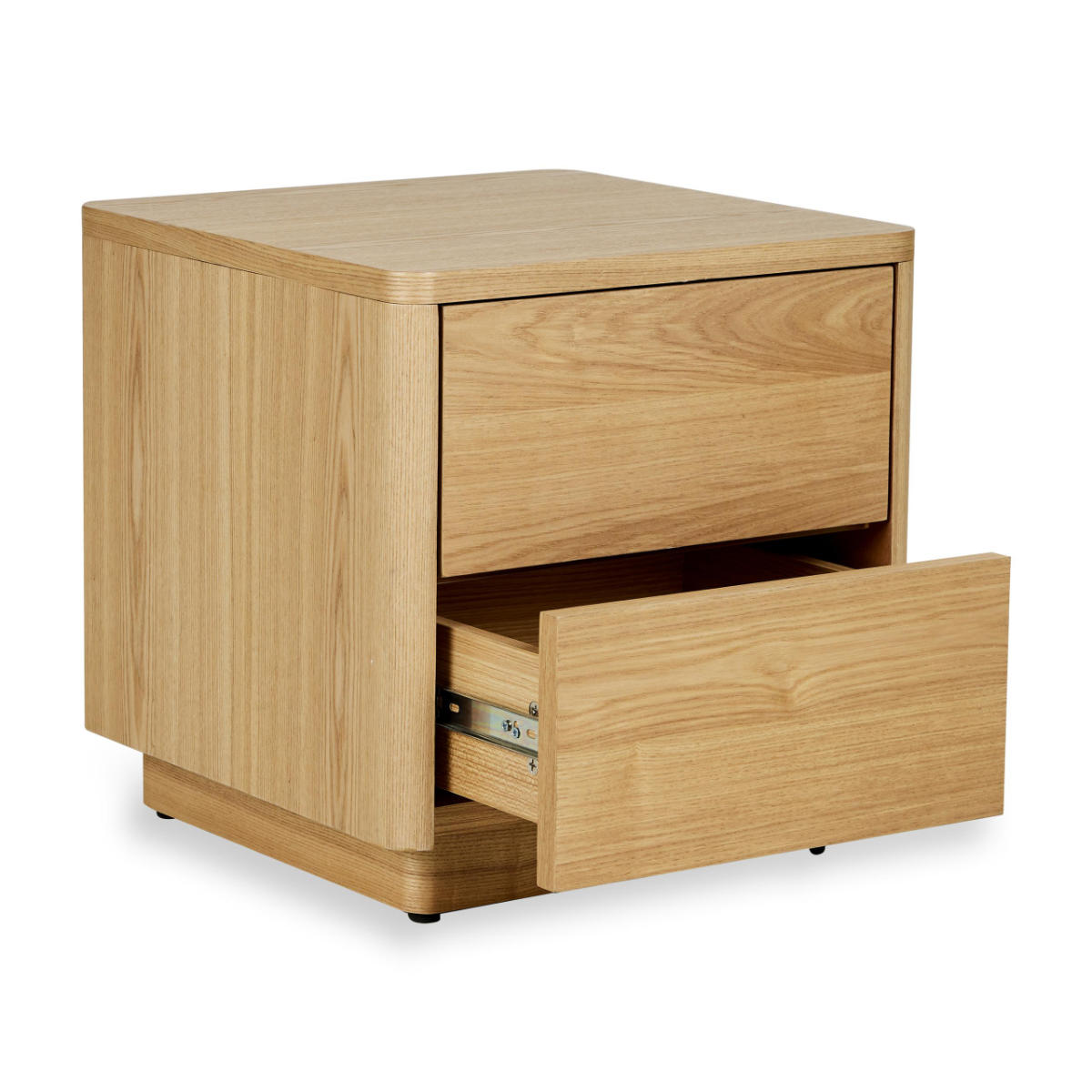 Quax Nachtkästchen mit 2 Schubladen, Natural Ash