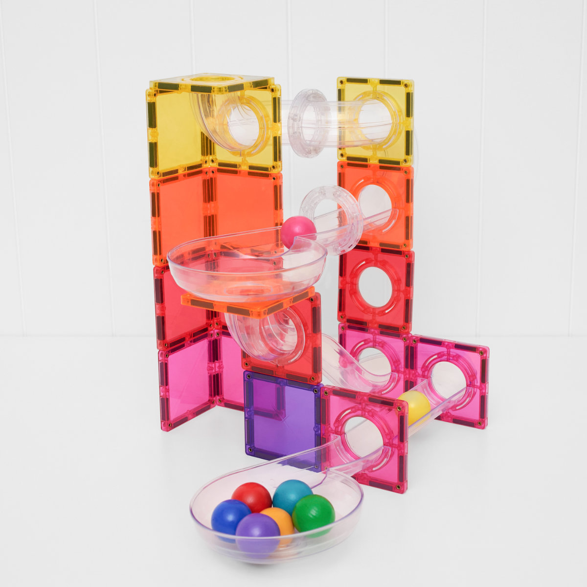 Connetix Magnetbausteine Bright Mega Ball Run Bundle – 316 Teile