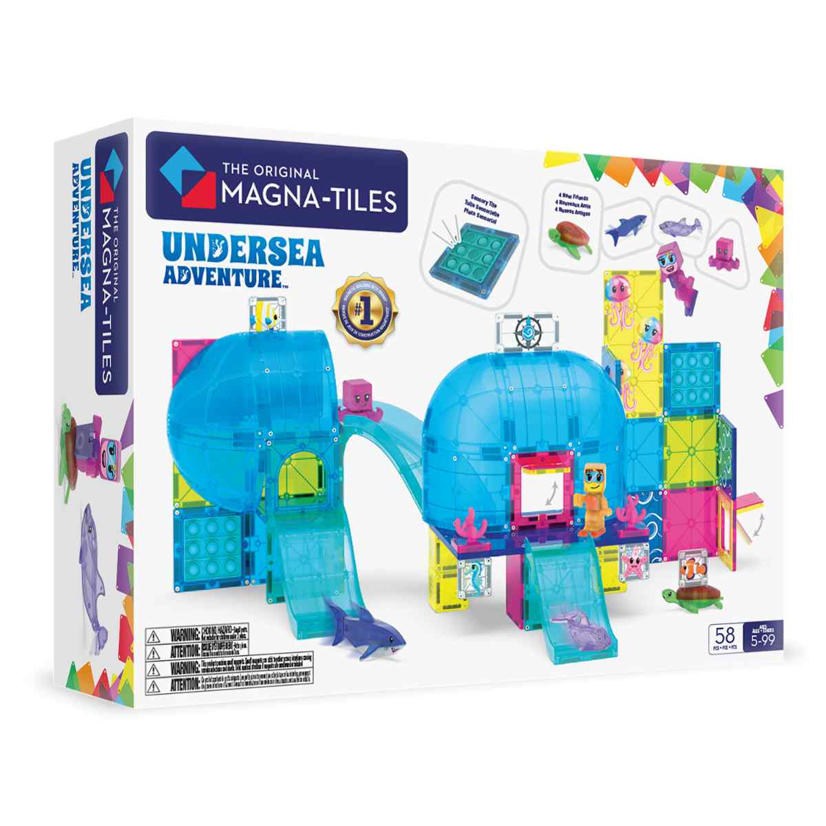 Magna-Tiles Undersea Adventure - 58 pieces