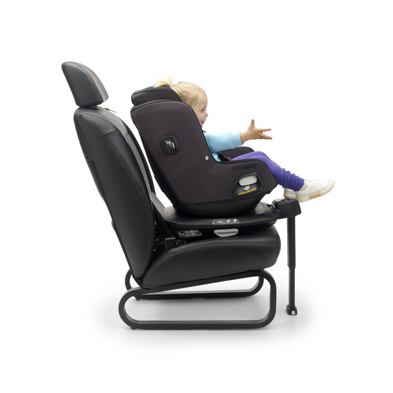 Bugaboo Owl by Nuna Kindersitz in Schwarz - Seitenansicht
