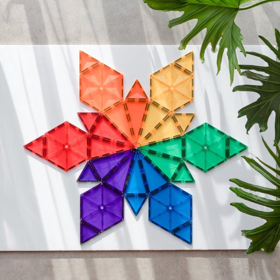 Connetix Magnetbausteine Set - Rainbow Geometry - 30 Teile