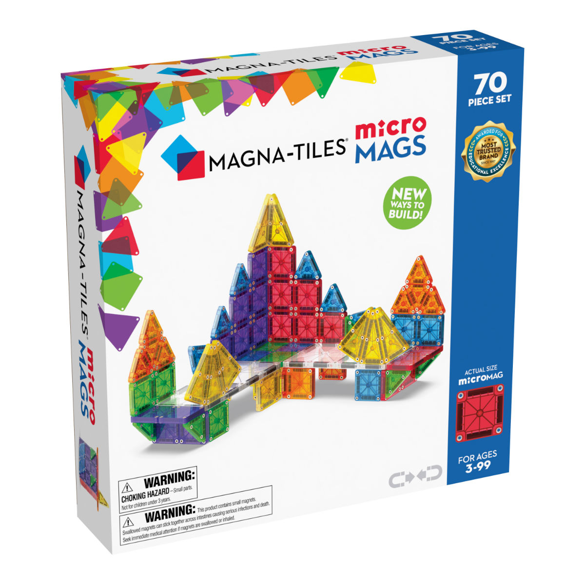 Magna-Tiles microMAGS Deluxe - 70 Teile