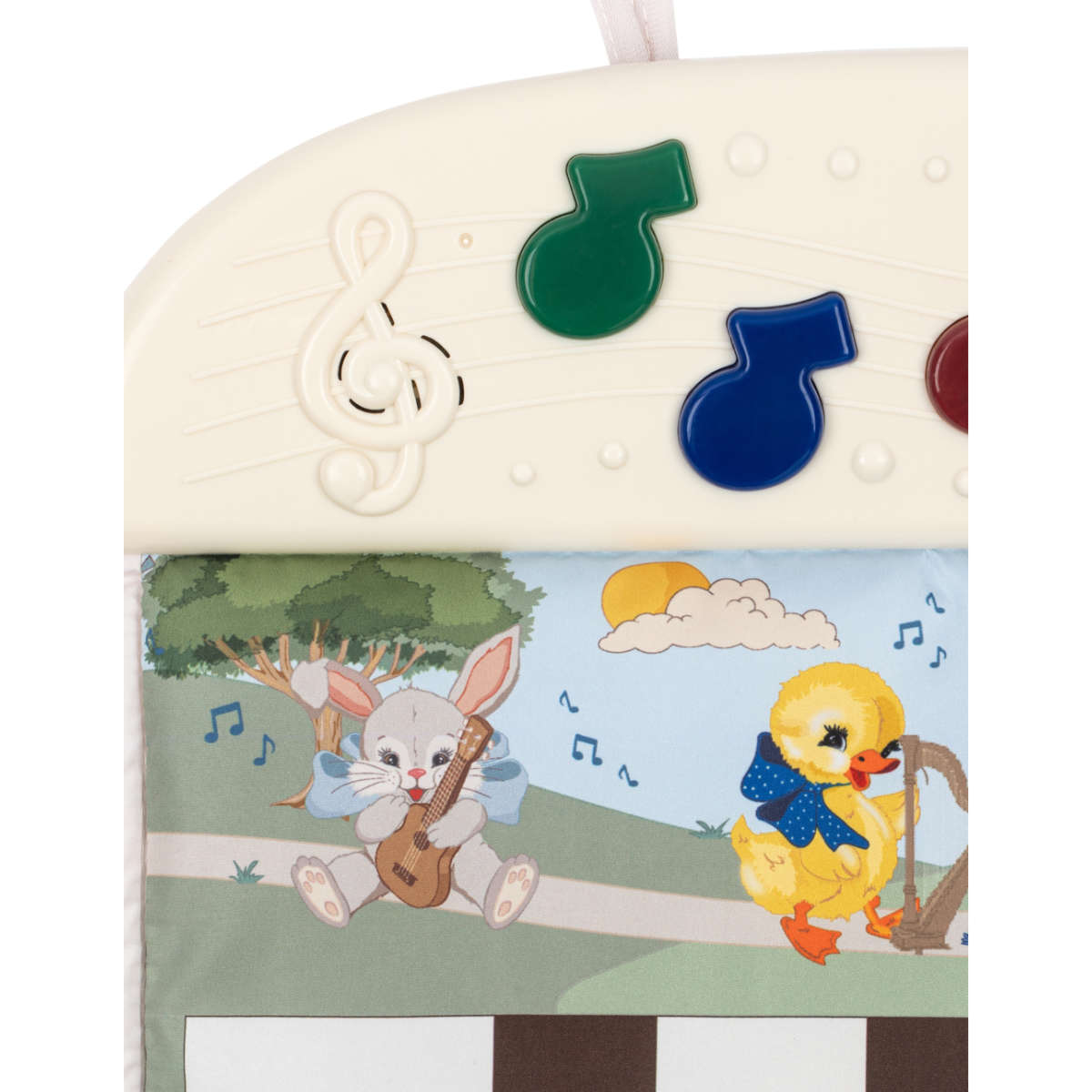 Konges Sløjd Melody Musik- & Aktivitätsmatte für Babys in Creme - Detailansicht