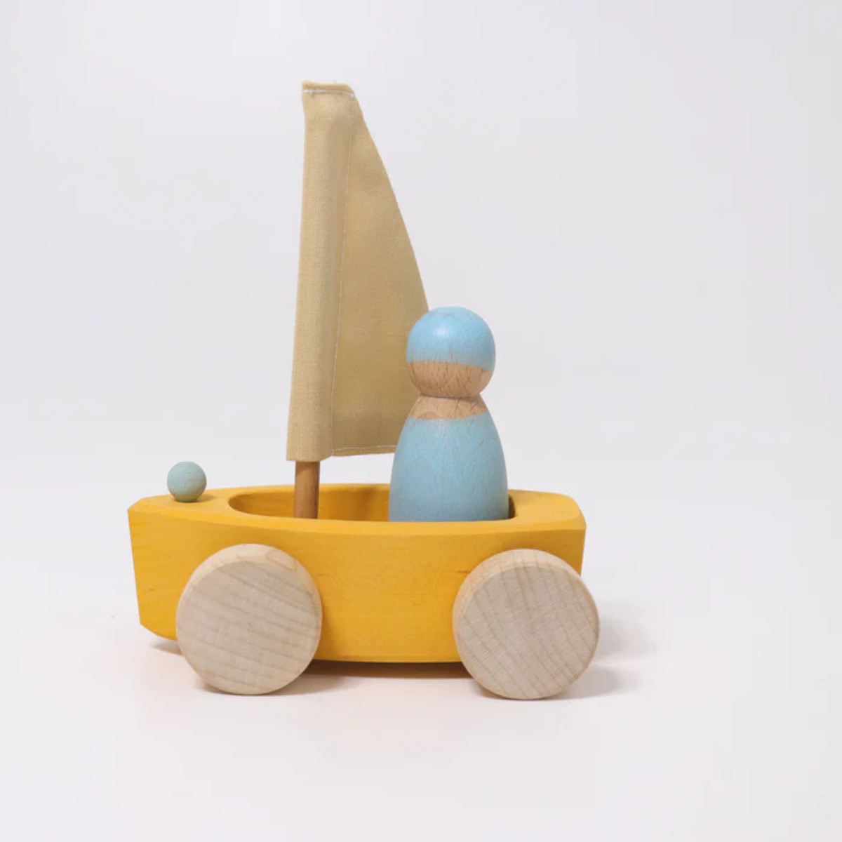 Grimm’s Small Wooden Sailboats with Figures