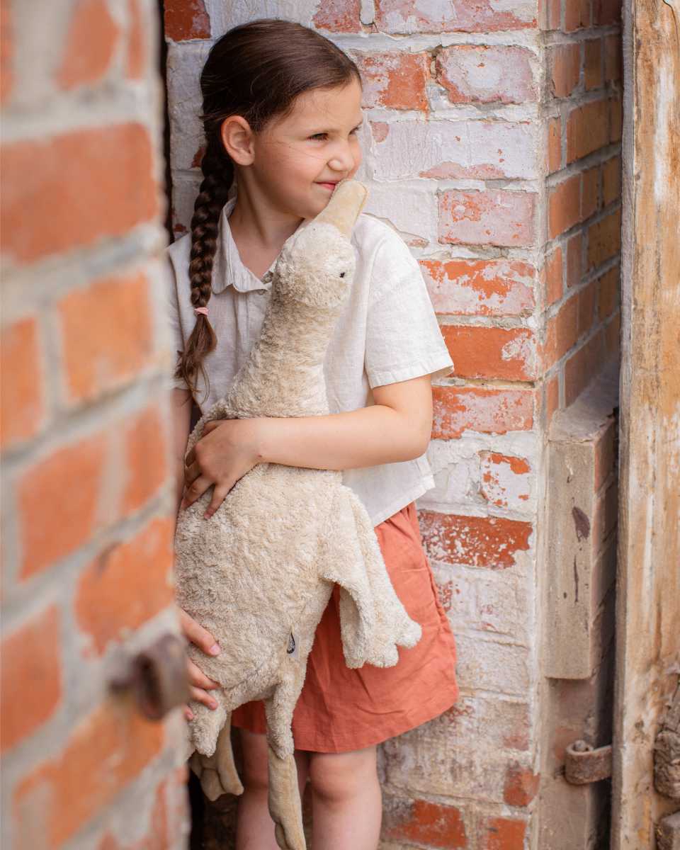 Senger Naturwelt Large Goose – Soft Toy & Heat Pad, 80 cm