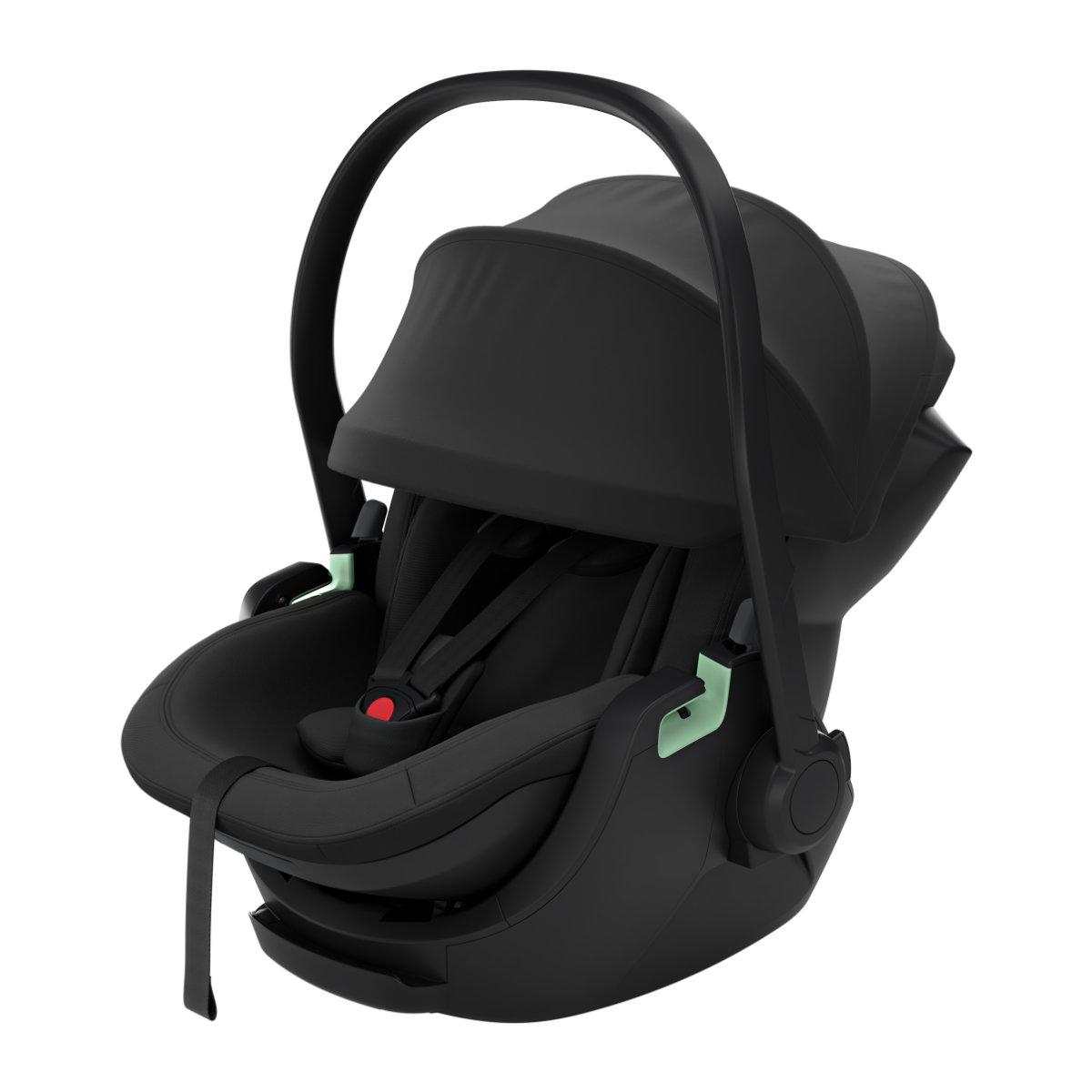 Thule Maple i-Size Babyschale in Schwarz - schräge Ansicht