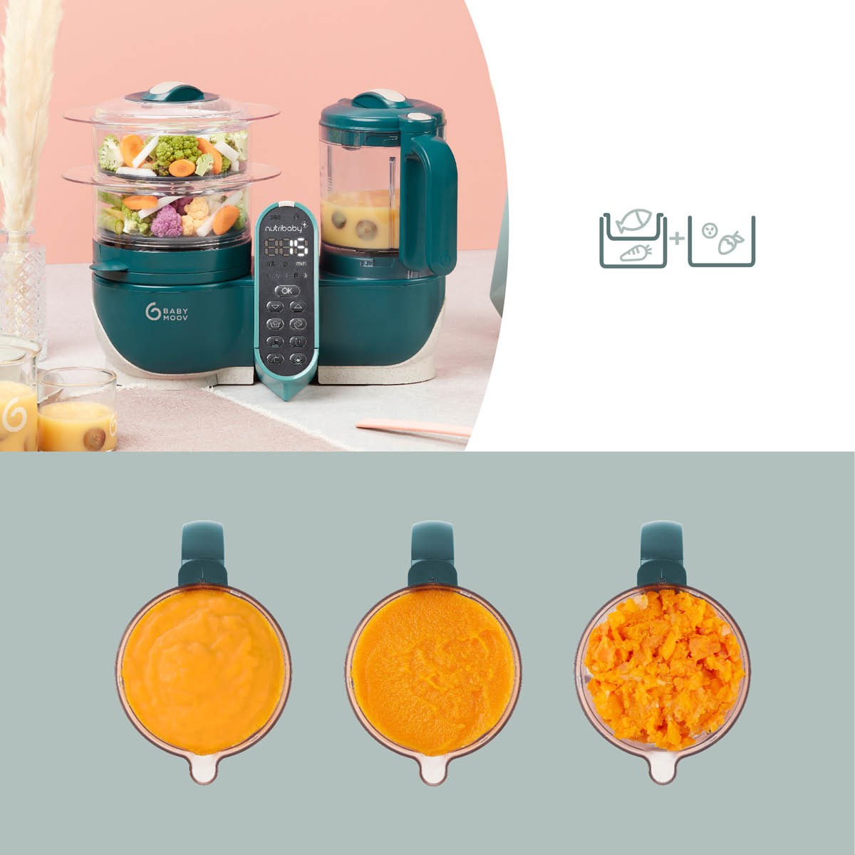 Babymoov Nutribaby(+) 6-in-1 Babynahrungszubereiter