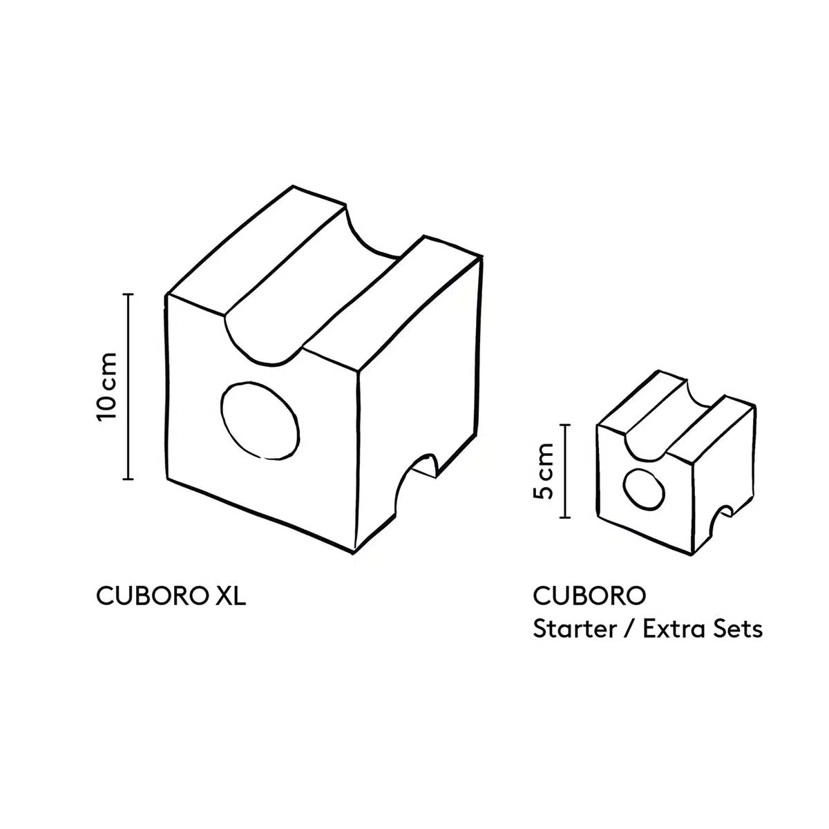CUBORO XL Marble Run – Large Format Construction Set, 33 Pieces