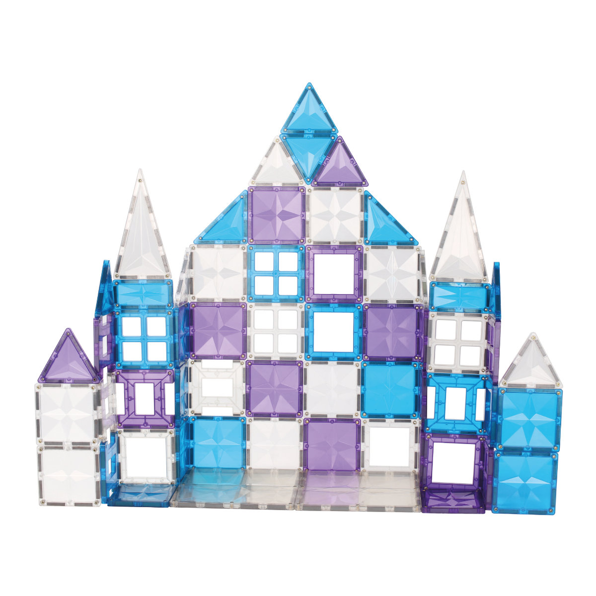 Cleverclixx Mega Ice Crystal Set – 180 Magnetic Tiles