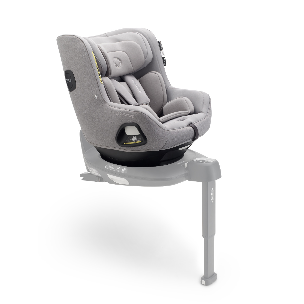 Bugaboo Owl by Nuna Kindersitz in Grau - schräge Ansicht