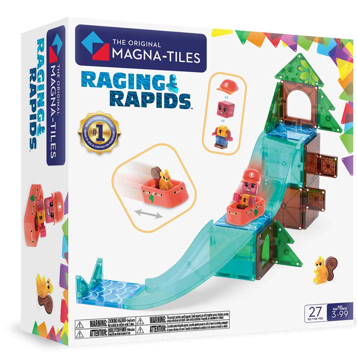 Magna-Tiles Raging Rapids - 27 pieces