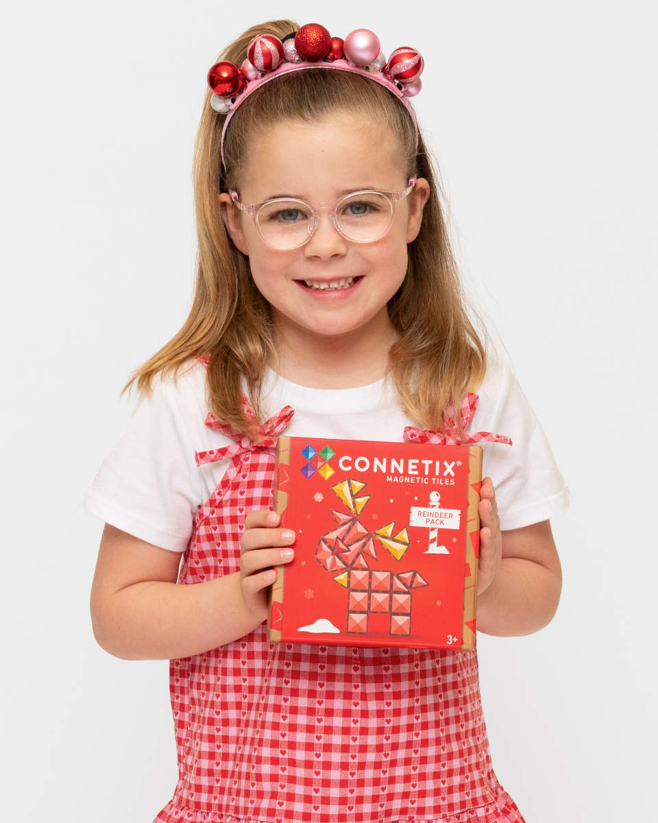 Connetix Magnetic Tiles Christmas Reindeer Set – 25 Pieces