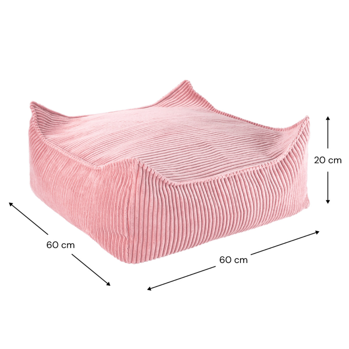 Wigiwama Beanbag Chair & Ottoman Square Bundle