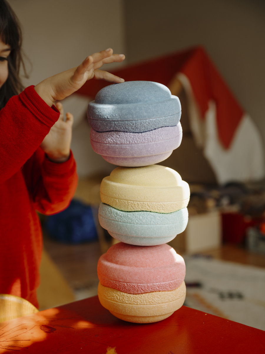 Stapelstein Mini Rainbow Pastel 6 Stk.