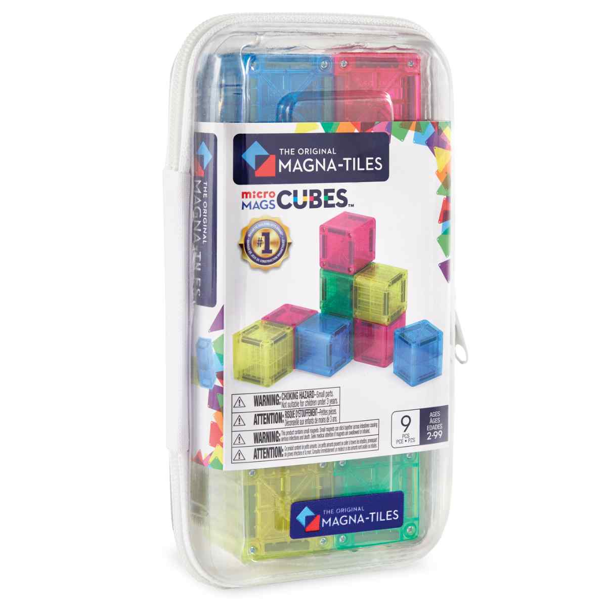 Magna-Tiles microMAGS Cubes - 9 pieces