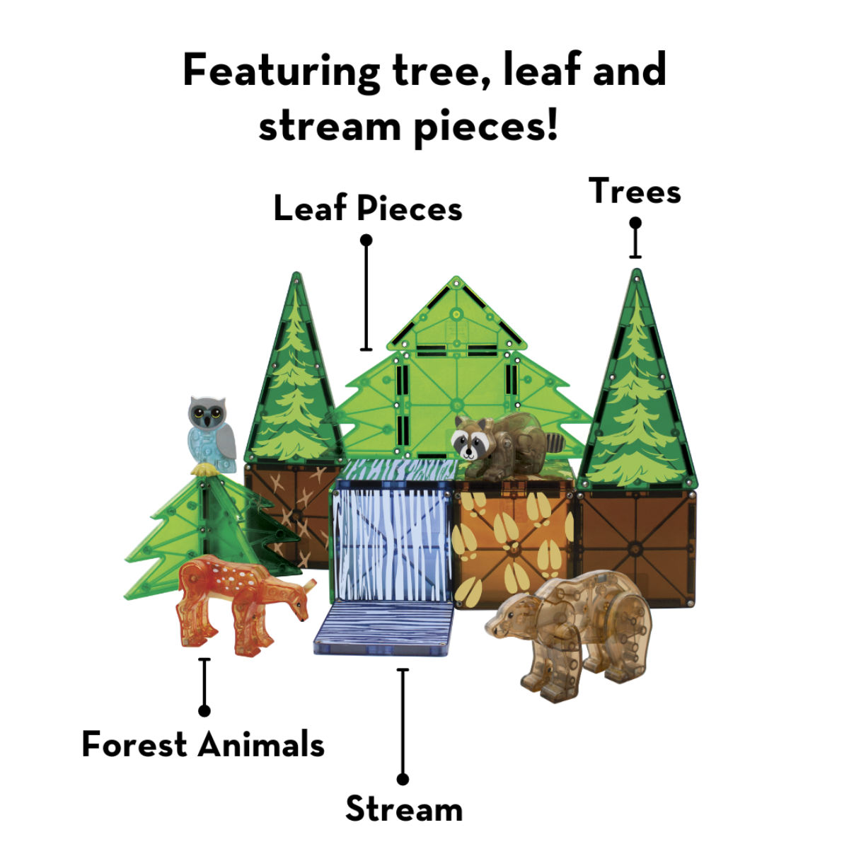 Magna-Tiles Forest Animals – 25 Pieces
