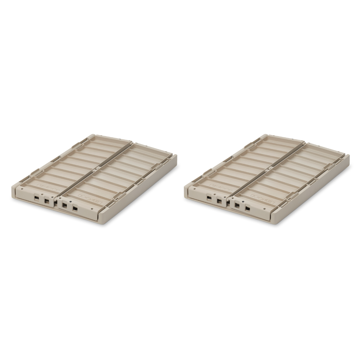 Liewood Weston Klappkiste S, 2-er Pack, Beige - Seitenansicht