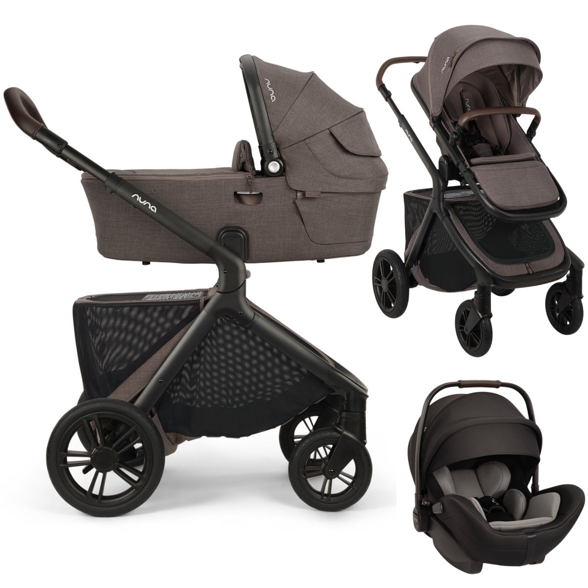Nuna DEMI Icon Kinderwagen 3 in 1 inkl. Nuna Arra Flex i-Size Babyschale