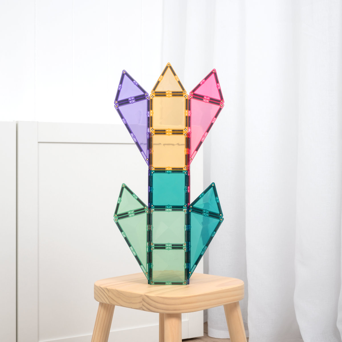 Connetix Magnetic Tiles Pastel Discovery Pack – 32 Pieces