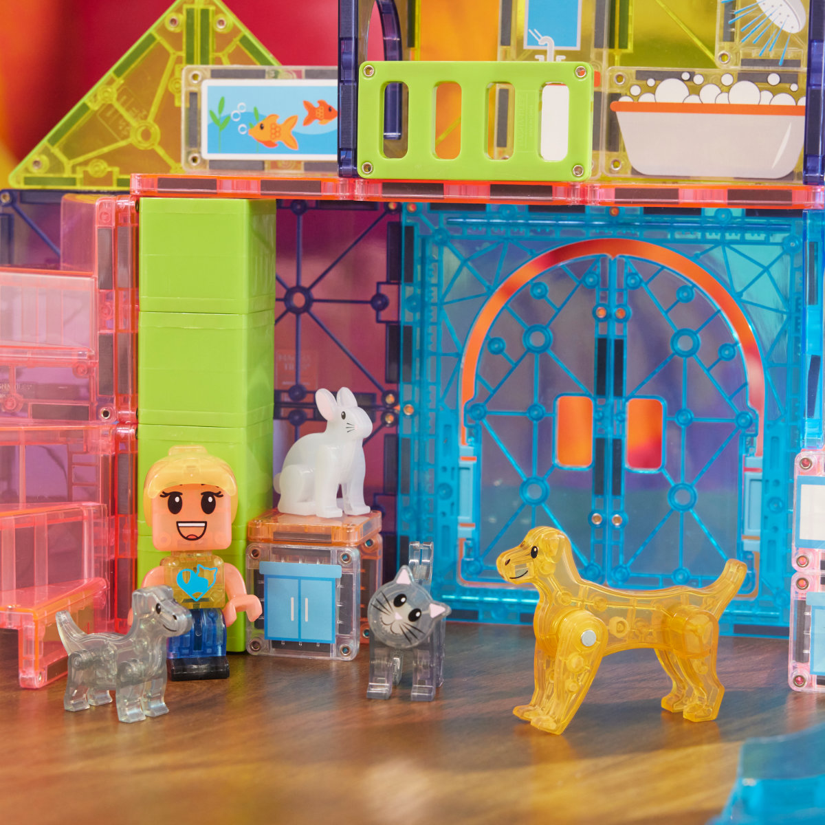 Magna-Tiles Pet Playhouse – 50 Teile