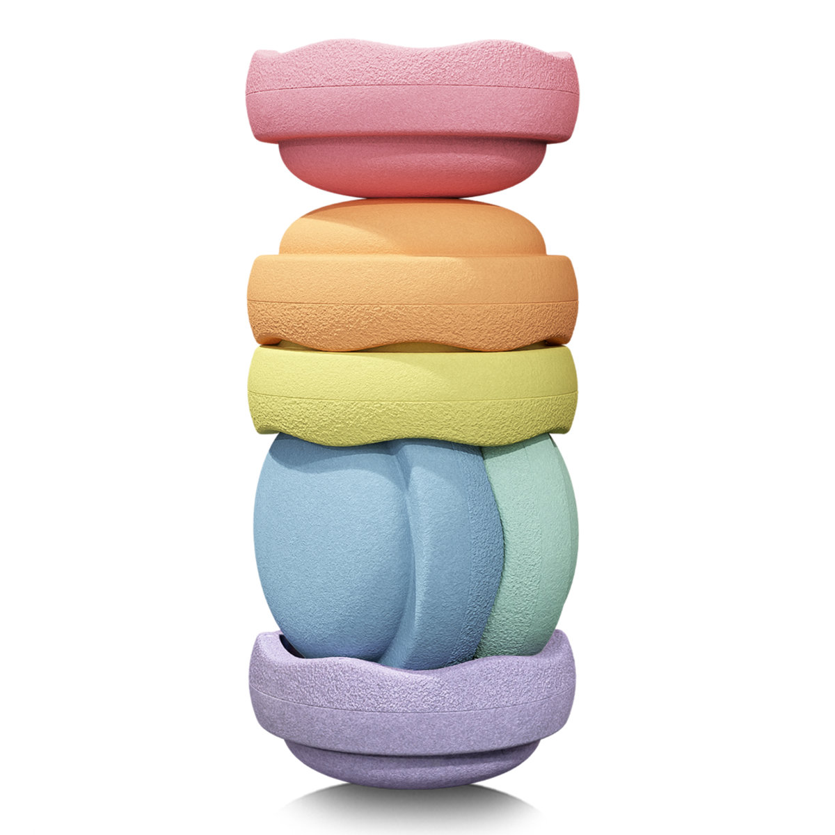 Stapelstein Mini Rainbow Pastel 6 Stk.