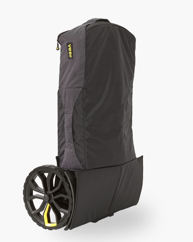 VEER Transporttasche für Cruiser Duo Bollerwagen schwarz - schräge Ansicht