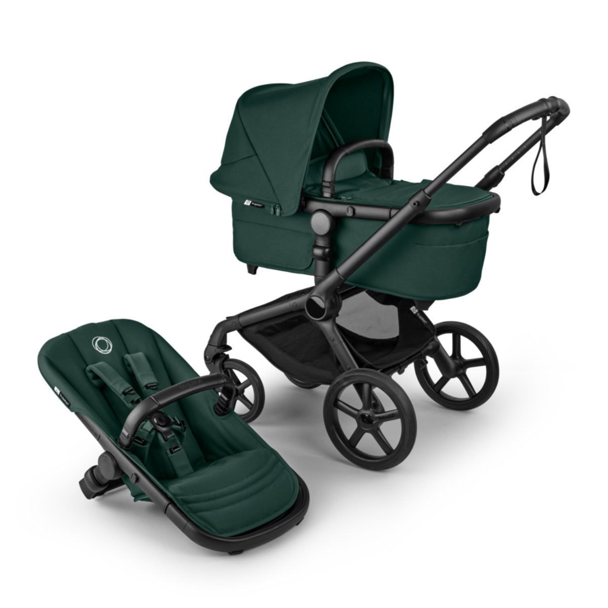 Bugaboo Fox 5 Renew Kinderwagen in Grün - schräg