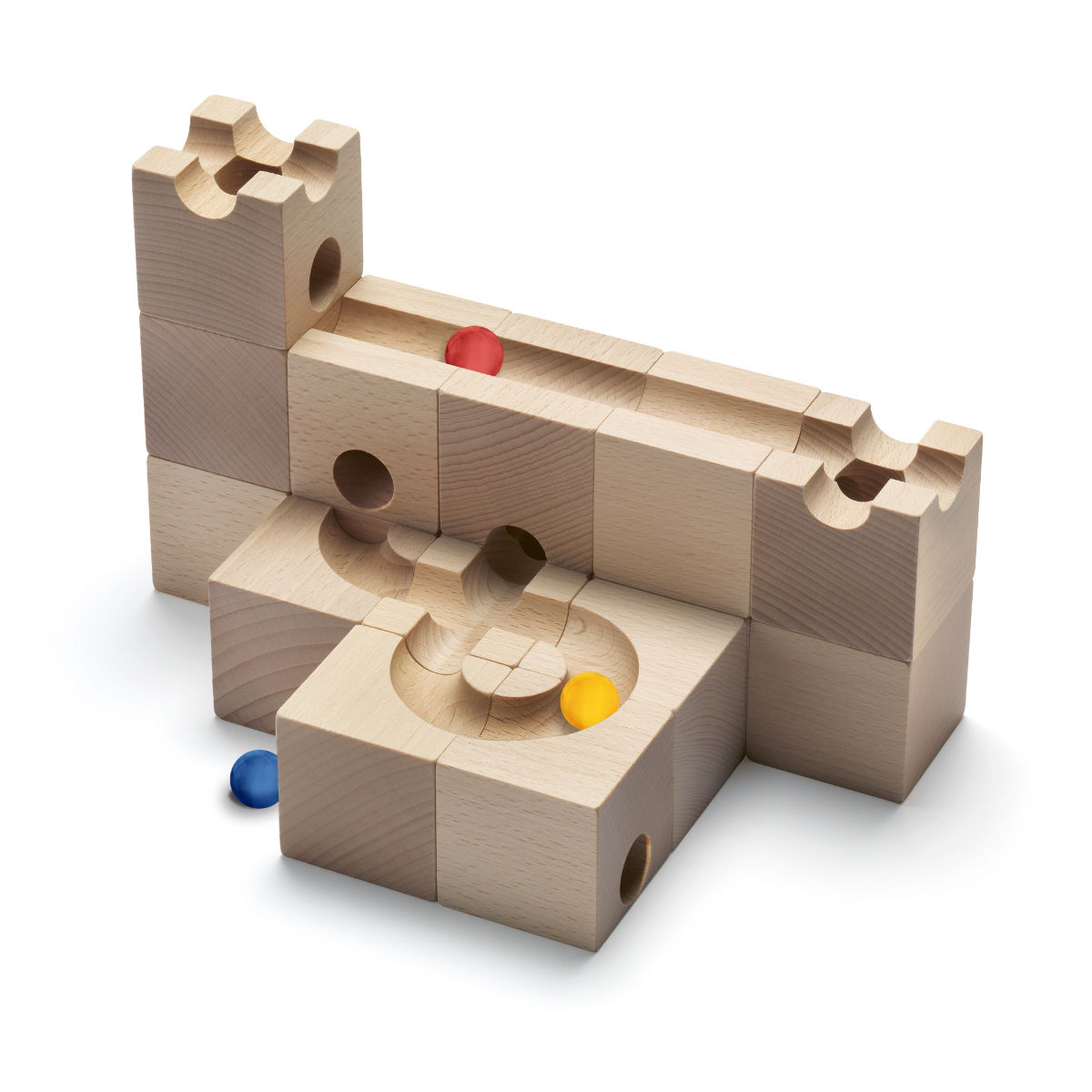 CUBORO Kugelbahn STANDARD 16 das Starter Set, 16-teilig