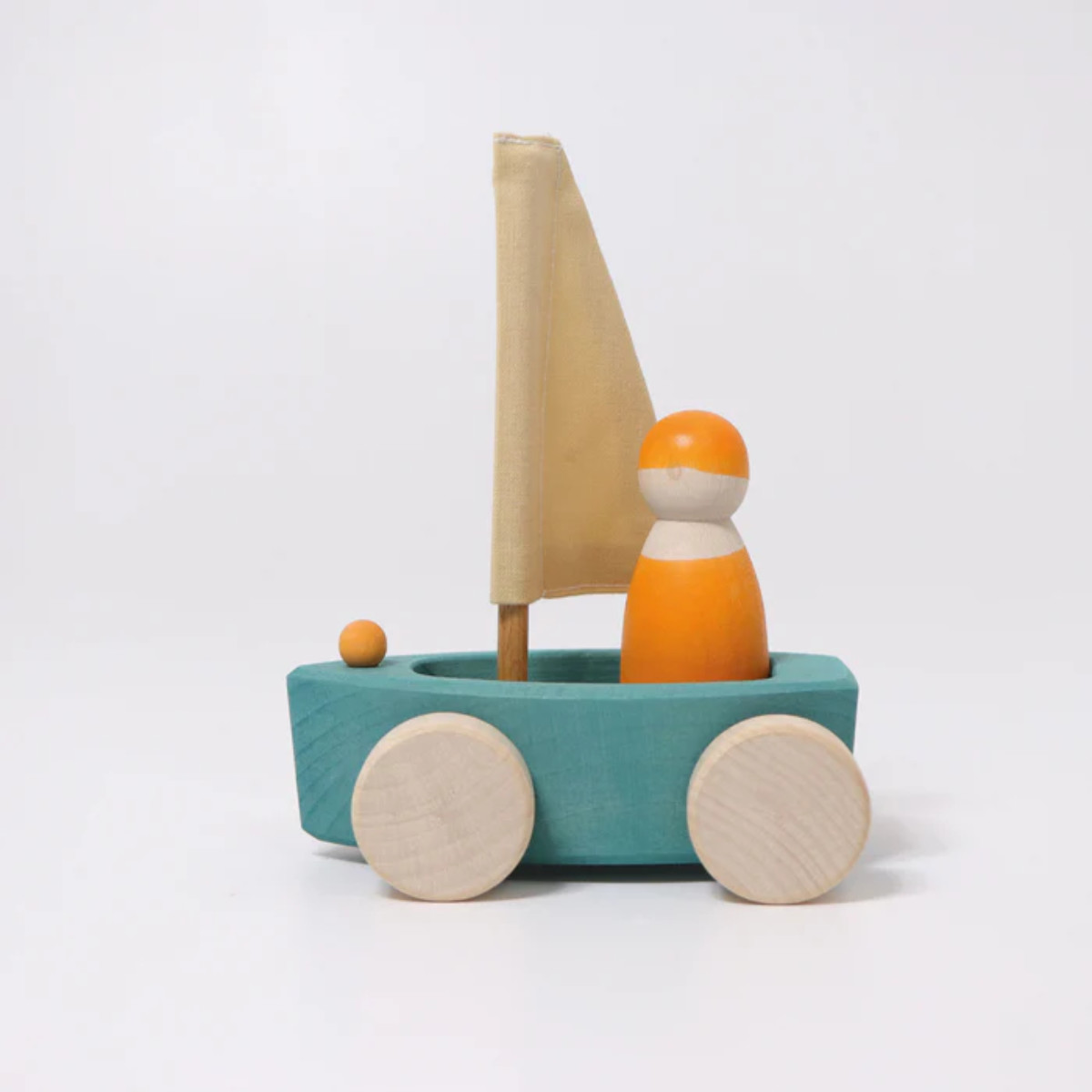 Grimm’s Small Wooden Sailboats with Figures
