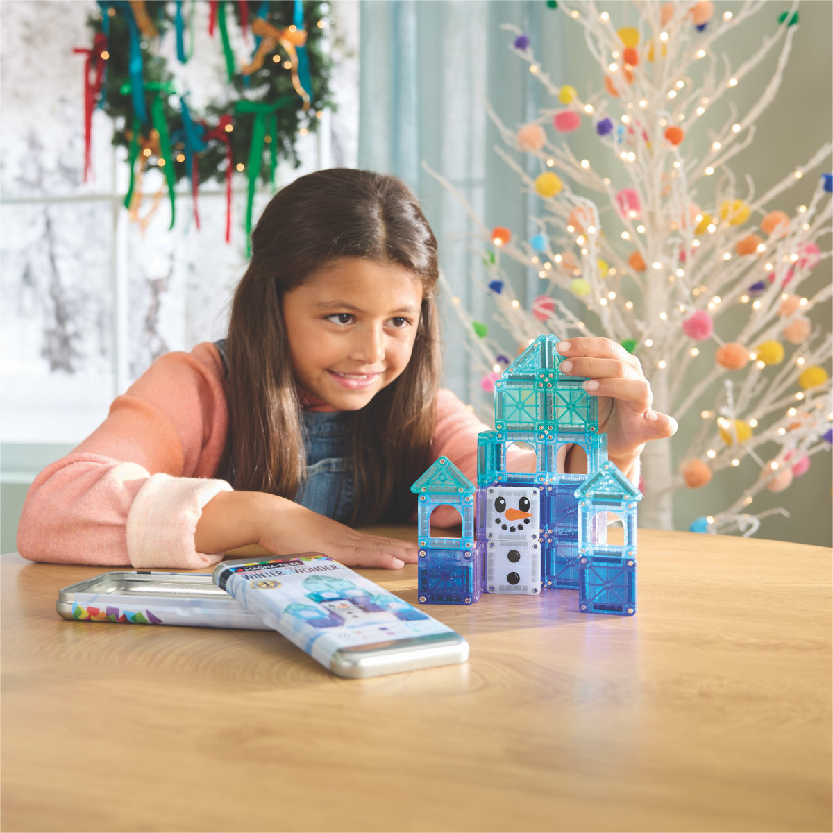 Magna-Tiles microMAGS Winter Travel Set - 26 Pieces