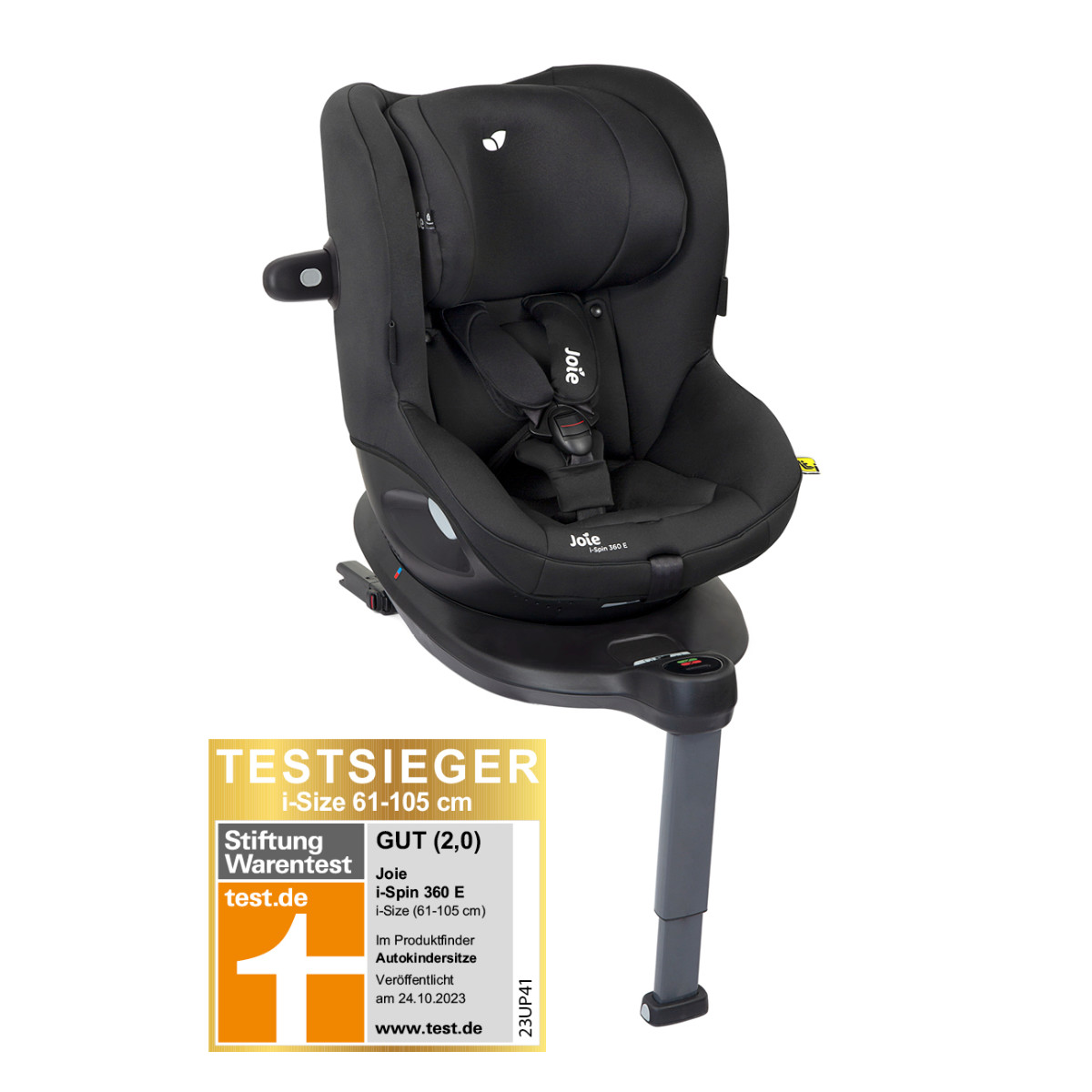 Joie i-Spin 360 E i-Size Kindersitz inkl. Basis, 360° drehbar (6M-4J)