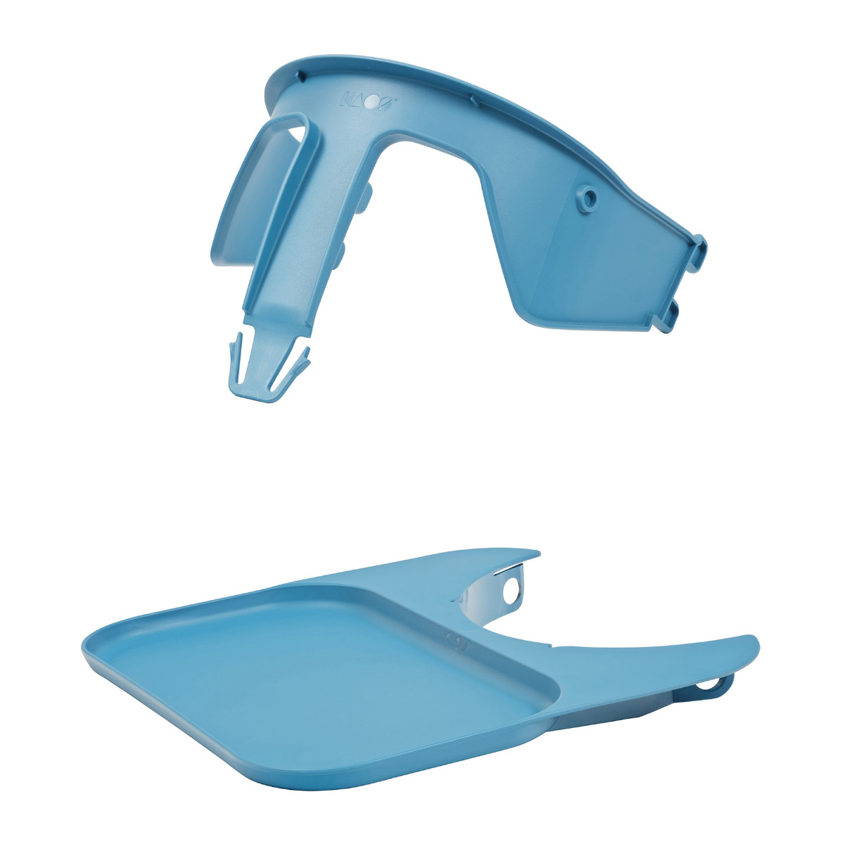 KAOS Klapp Mini Bügel & Tablett Bundle in Blau - schräge Ansicht, Artikelnummer KA-BPP-SAF-TRA-SWE-BLU