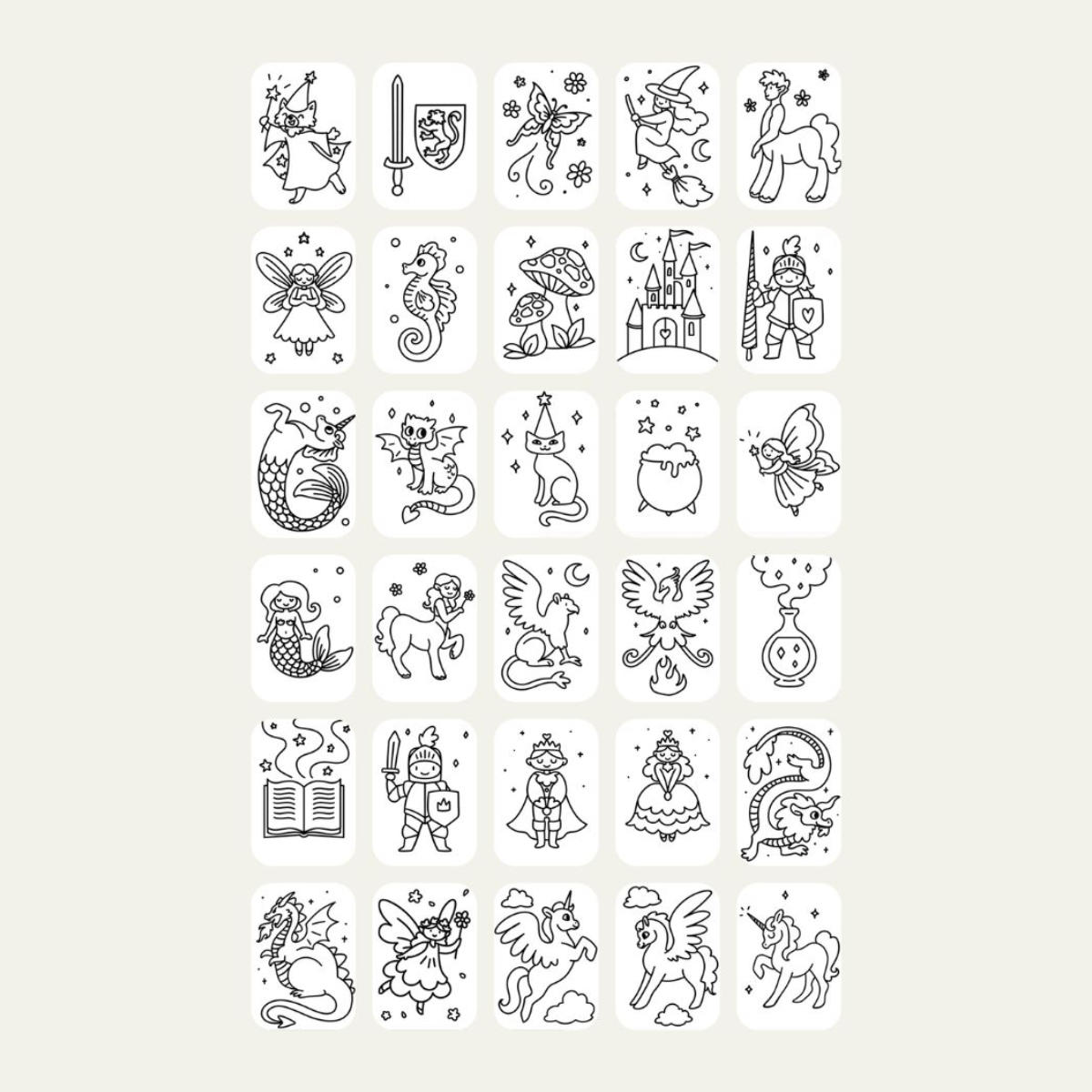 Kidywolf Refill Set for Kidydraw Mini Drawing Tablet
