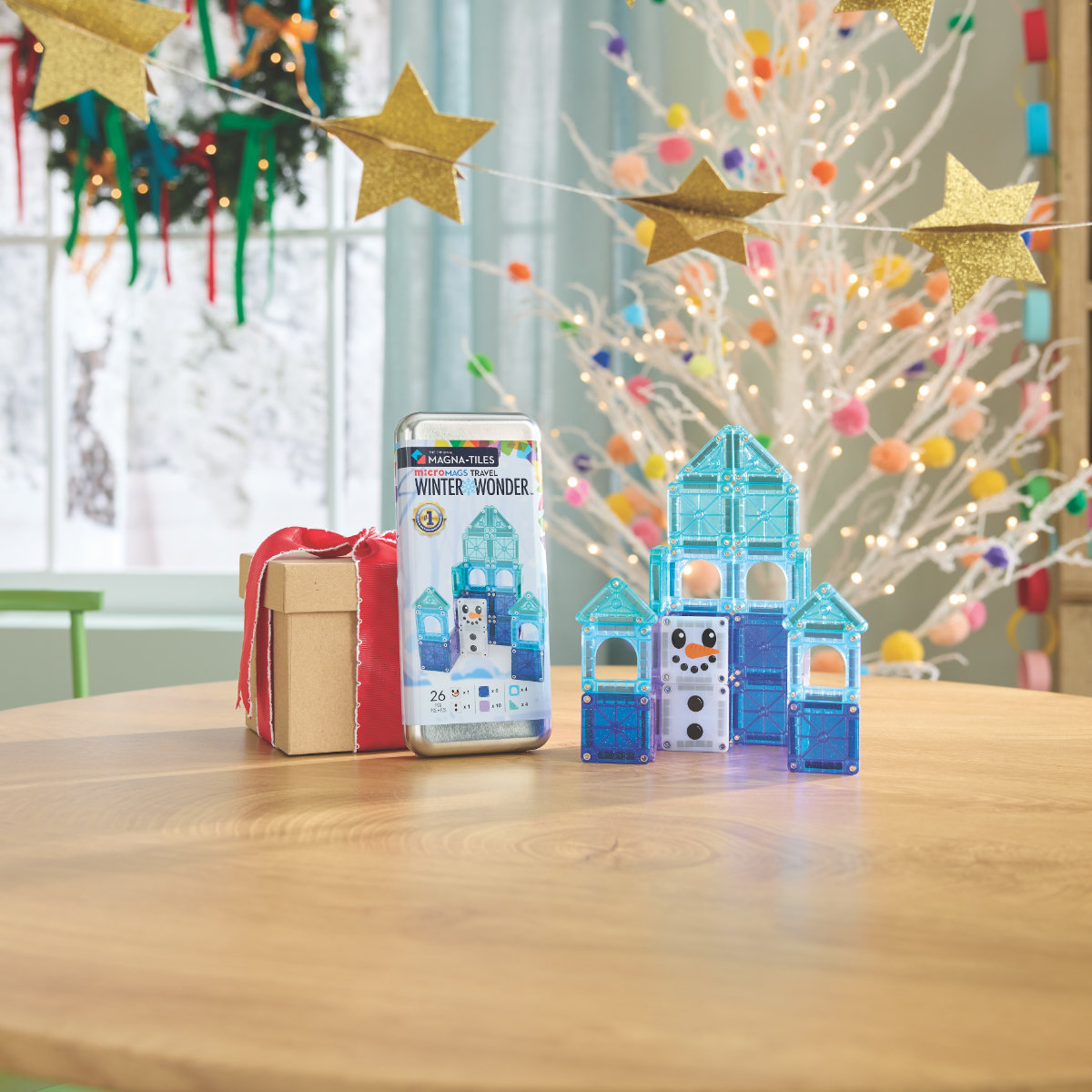 Magna-Tiles microMAGS Winter Travel Set - 26 Pieces