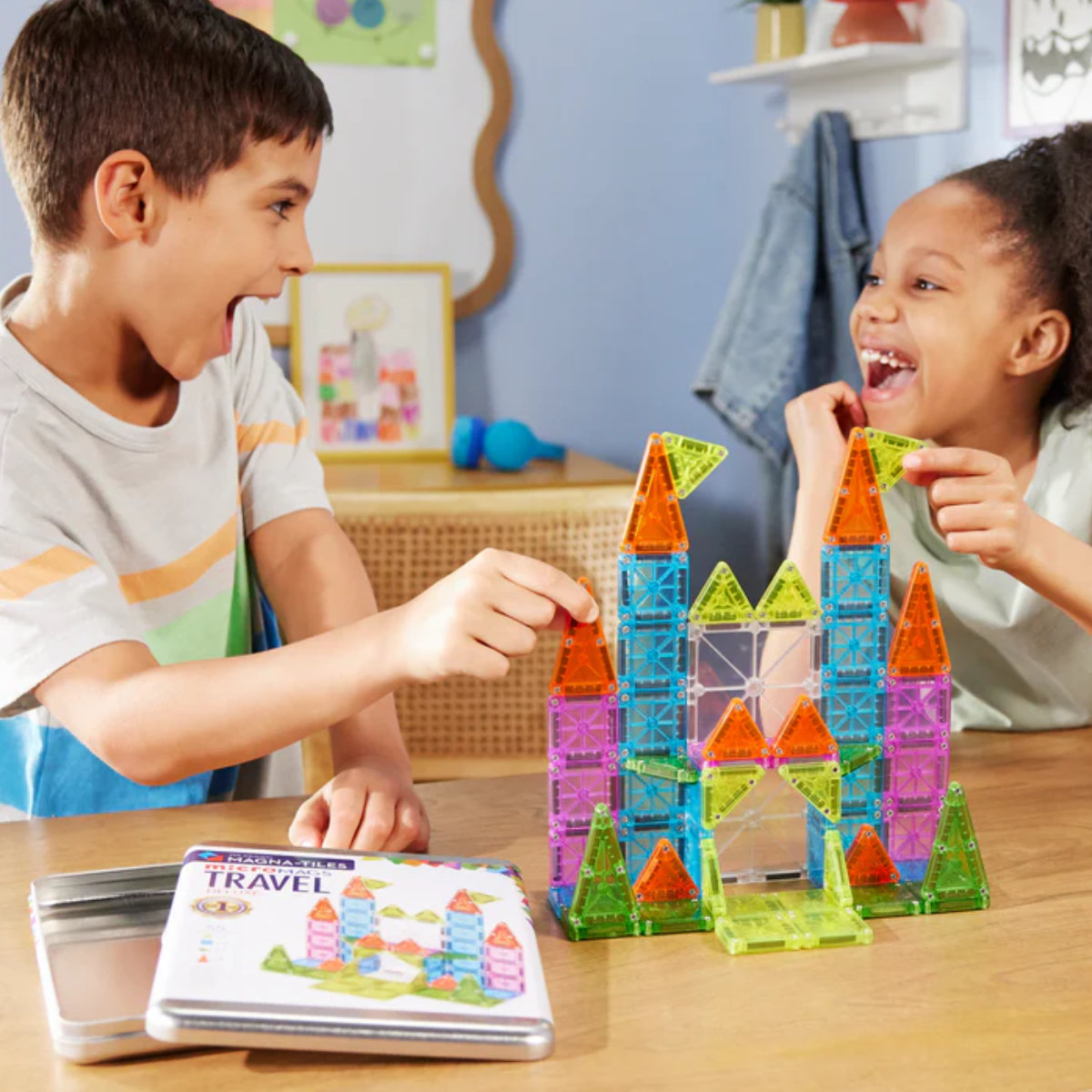Magna-Tiles microMAGS Travel Set Deluxe - 55 Pieces