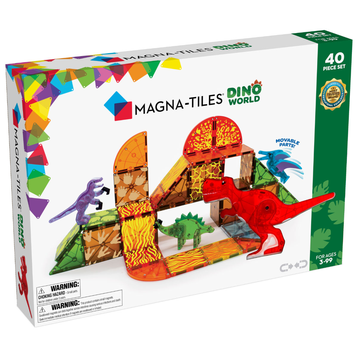 Magna-Tiles Dino World – 40 Teile