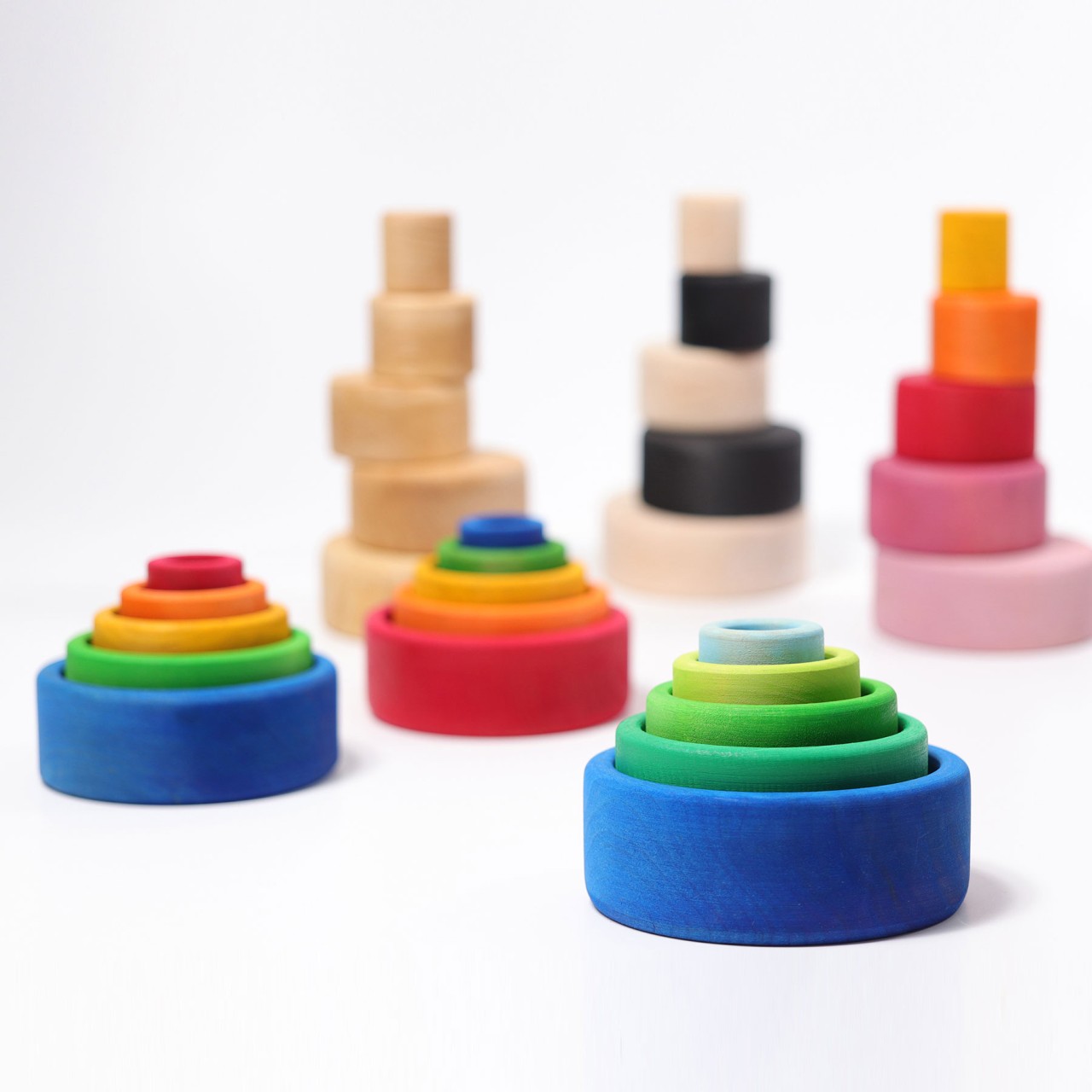 Grimms Colorful Wooden Bowl Set