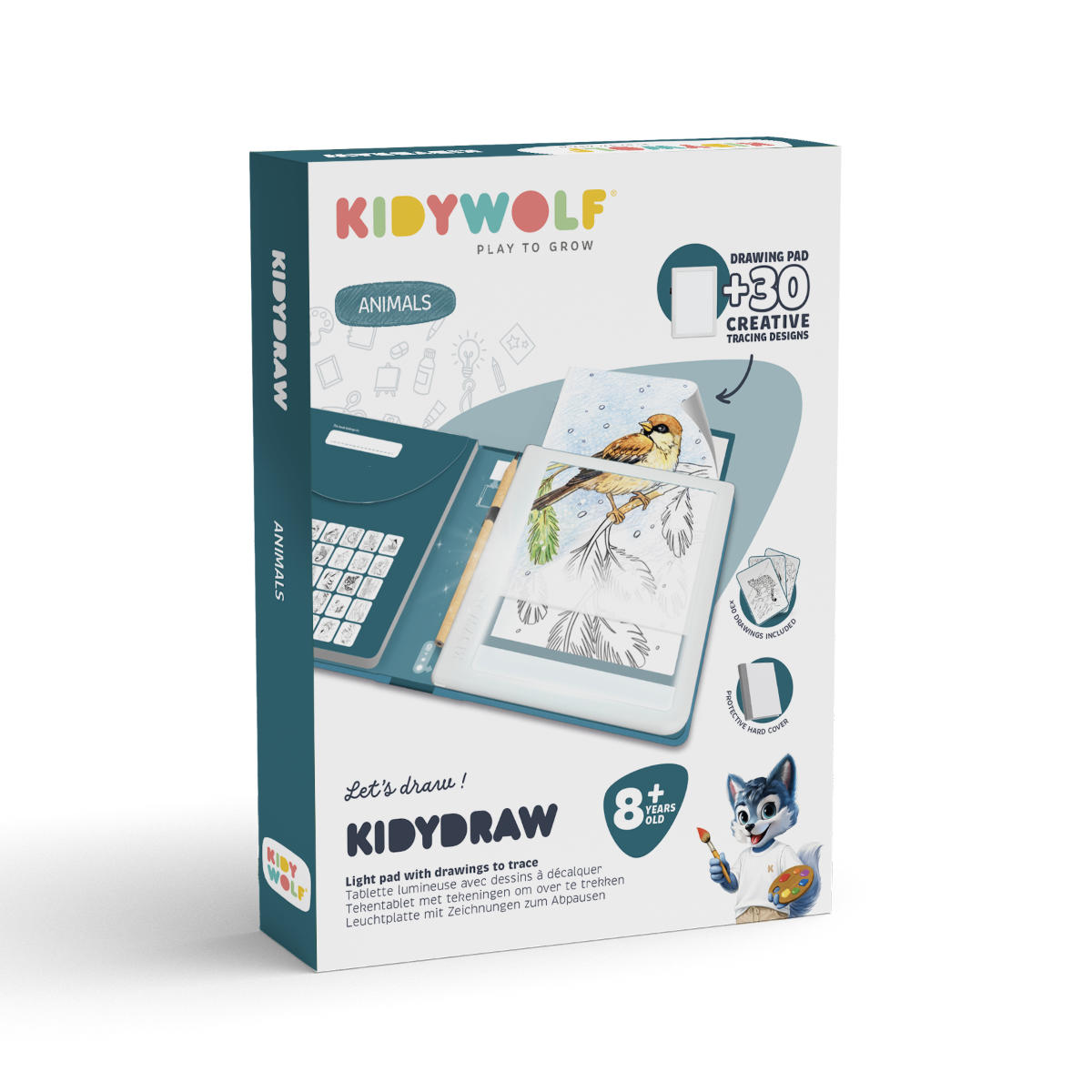 Kidywolf Kidydraw Pad Tracing Tablet – 30 Drawings